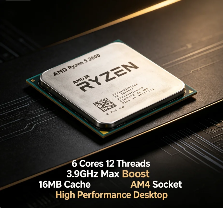 Home Office Budget - 予算重視の多機能AMD Ryzen 5 2600 AM4 CPU