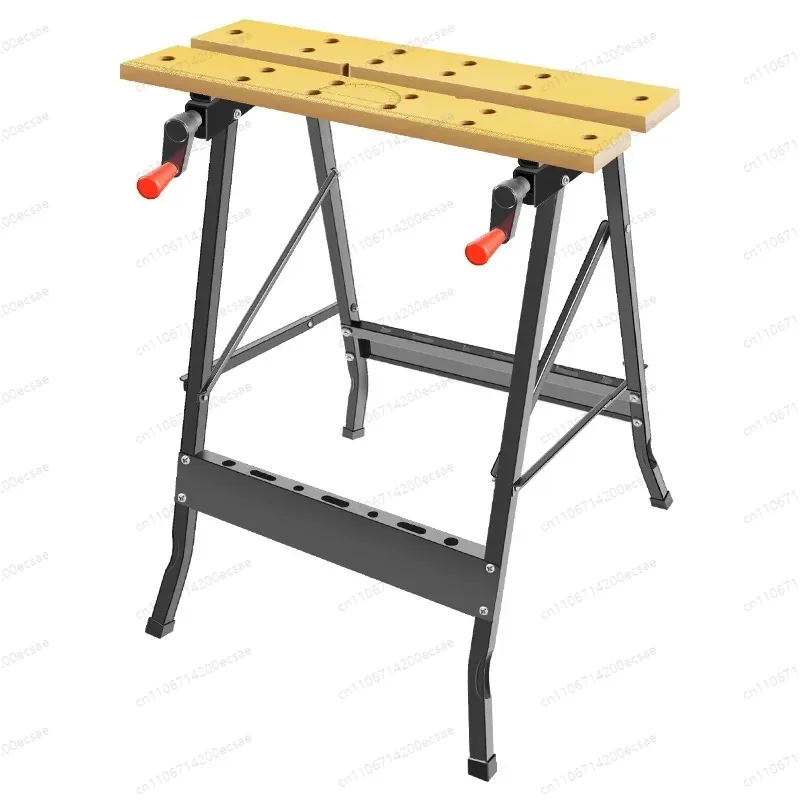 Home Office Work Table - 多機能調整可能ワークベンチ、木工用堅木製作業台、ワークショップ、DIY、オフィス、家庭用木工作業台