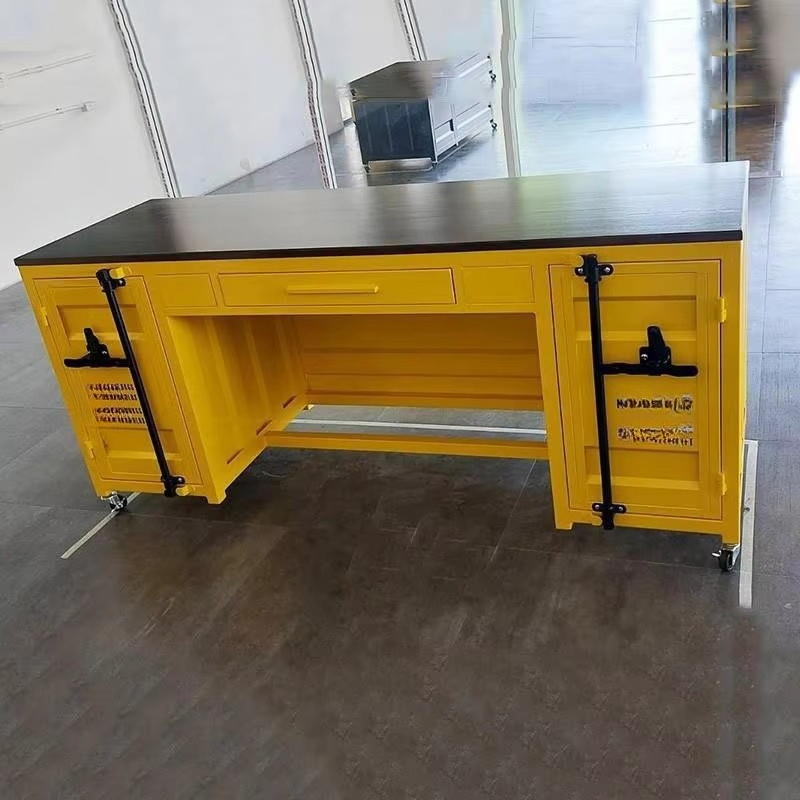 Home Office Work Table - インダストリアルスタイルのコンピューターデスク家具、メタルデスク、コーナーオフィスコンピューターワークスタディテーブル、ホームオフィスメタルテーブル