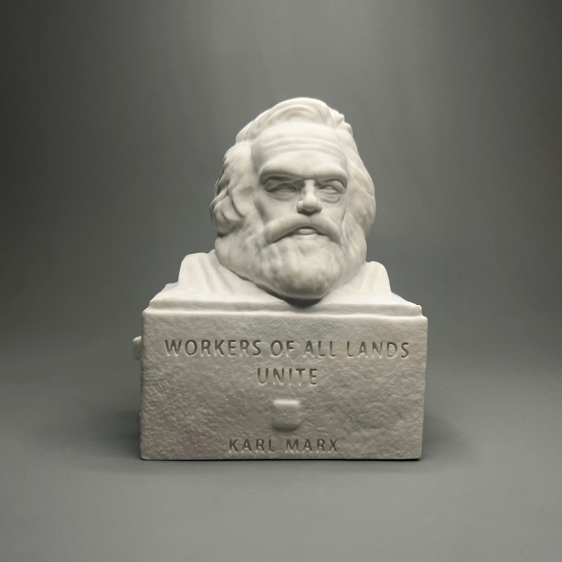 Home Office And Library - カール・マルクス石膏胸像彫刻デスクトップ装飾品、家庭図書館、オフィスデスク、本棚、キャビネット用、歴史愛好家のための誕生日プレゼント