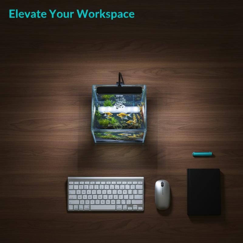 Home Office Lamp - USB水槽クリップライトフレキシブルネックフルスペクトルLEDランプ家庭用オフィスデスクトップ水槽植物育成用