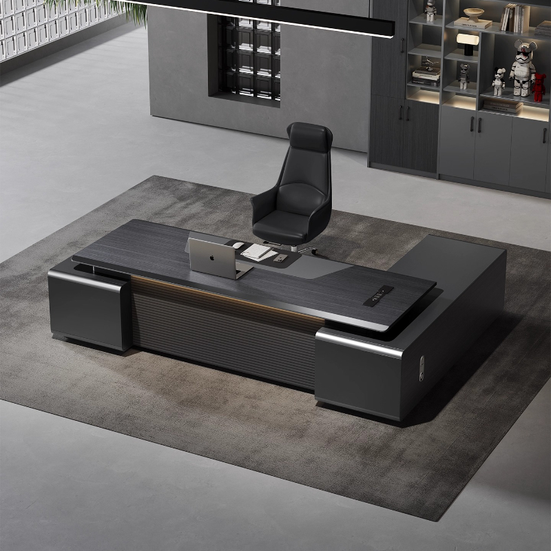 Home Office Work Table - 高級 L 字型コンピュータデスク 収納付きワークデスク テーブルオーガナイザー オフィスデスク