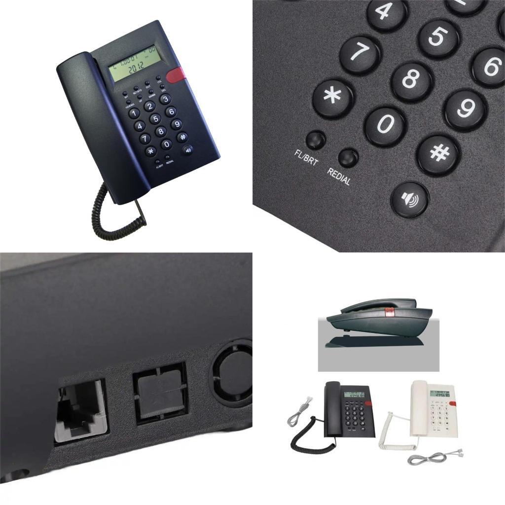 Home Office Phone Number - 31BA K010A-1ランドライン電話CALLERID MUSIC RETINTION REDIAL調整可能なLCD電話