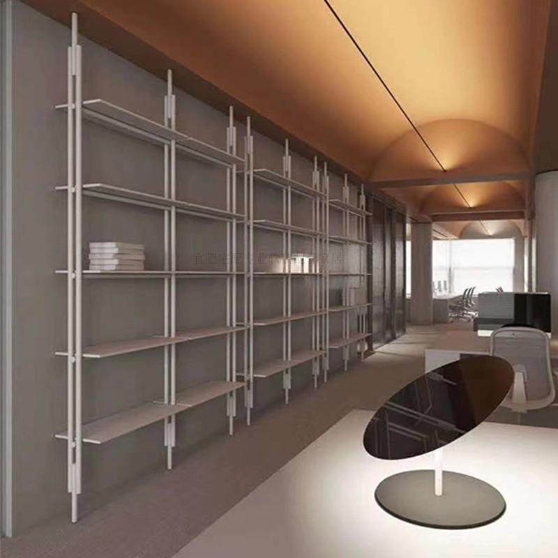 Home Office And Library - イタリアのミニマリストオフィス本棚北欧高級リビングルームディスプレイラックライブラリ本棚オフィス家庭用家具ヴィトリーナFYBF