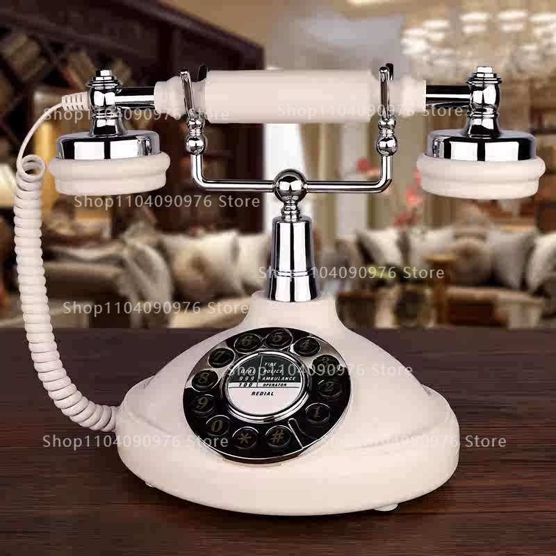 Home Office Phone Number - ヨーロッパのレトロ電話、ホームオフィス固定電話、アメリカのアンティーク風クリエイティブファッション固定電話、RJ11電話線