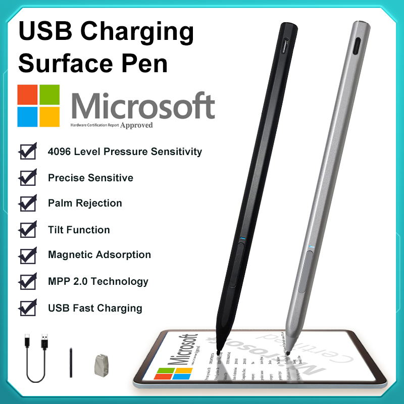 Home Office Microsoft - Surface用スタイラスペン USB-C充電 4096筆圧感知 Microsoft Surface Pro