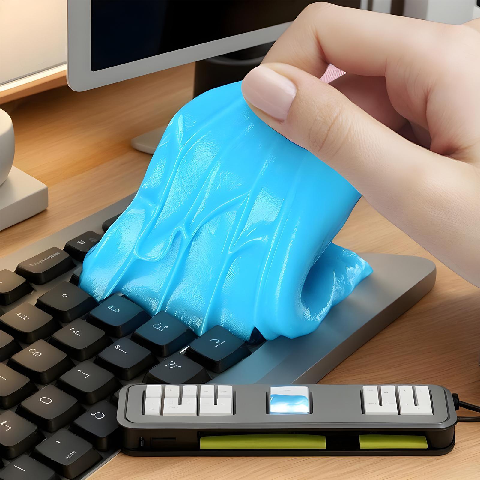 Home Office Programmer - 自動車用クリーニングパッド接着剤粉末クリーナーマジッククリーナーダストリムーバーゲル家庭用コンピューターキーボードクリーニングツール車内清掃