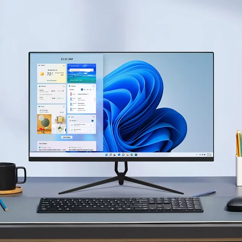 Home Office Budget - IPSパネル搭載コンピューターモニター 1080P 75Hz 22/24インチ HDMI VGA