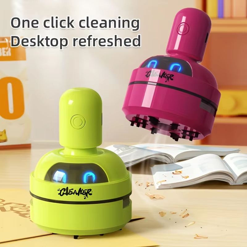 Home Office Programmer - ミニデスクトップ掃除機ポータブル USB 充電式 3 スピードハンドヘルドコンピュータ集塵機ホームオフィスキーボードクリーニング用