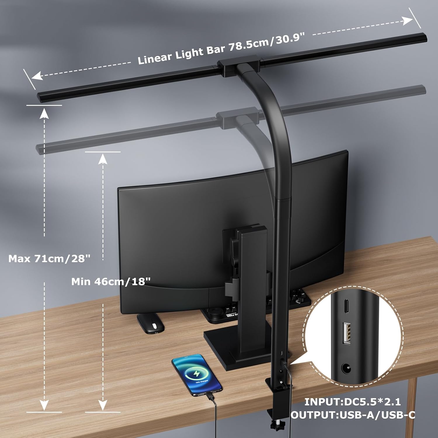 ホームLEDアイケアアーキテクトデスクランプ、フリッカーフリ - Home Office Work Table のレビューと価格
