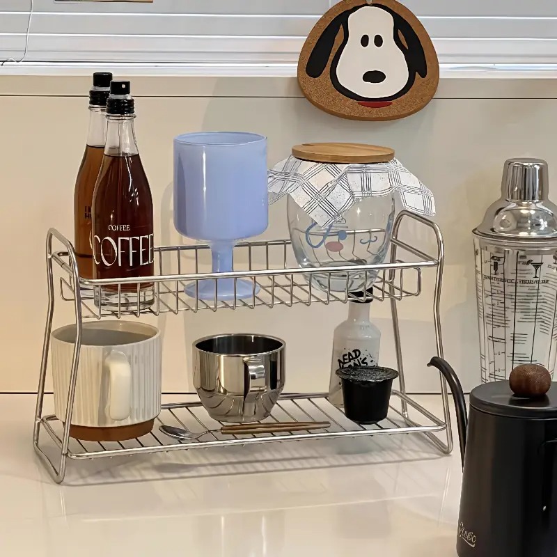 2段式カウンタートップ収納ラック - キッチン、バスルーム、 - Home Office Work Table のレビューと価格