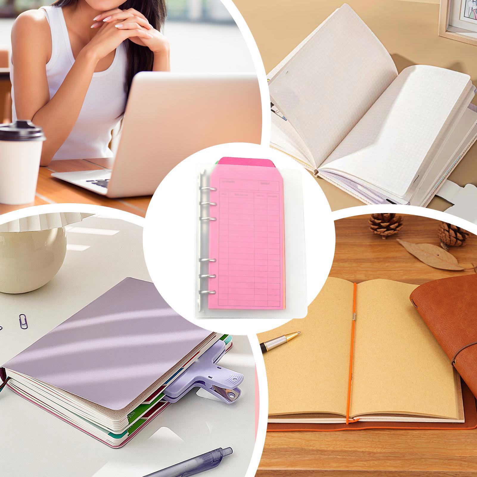 現金封筒付き予算帳 12 色の封筒 6 リング A6 ポータ - Home Office Budget のレビューと価格