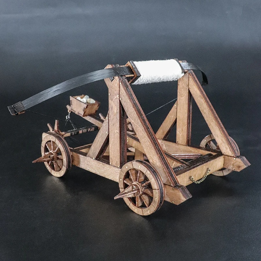 中世の弾性カタパルトモデル古代戦車木製手作りDIY装飾品デス - Home Office Architecture のレビューと価格