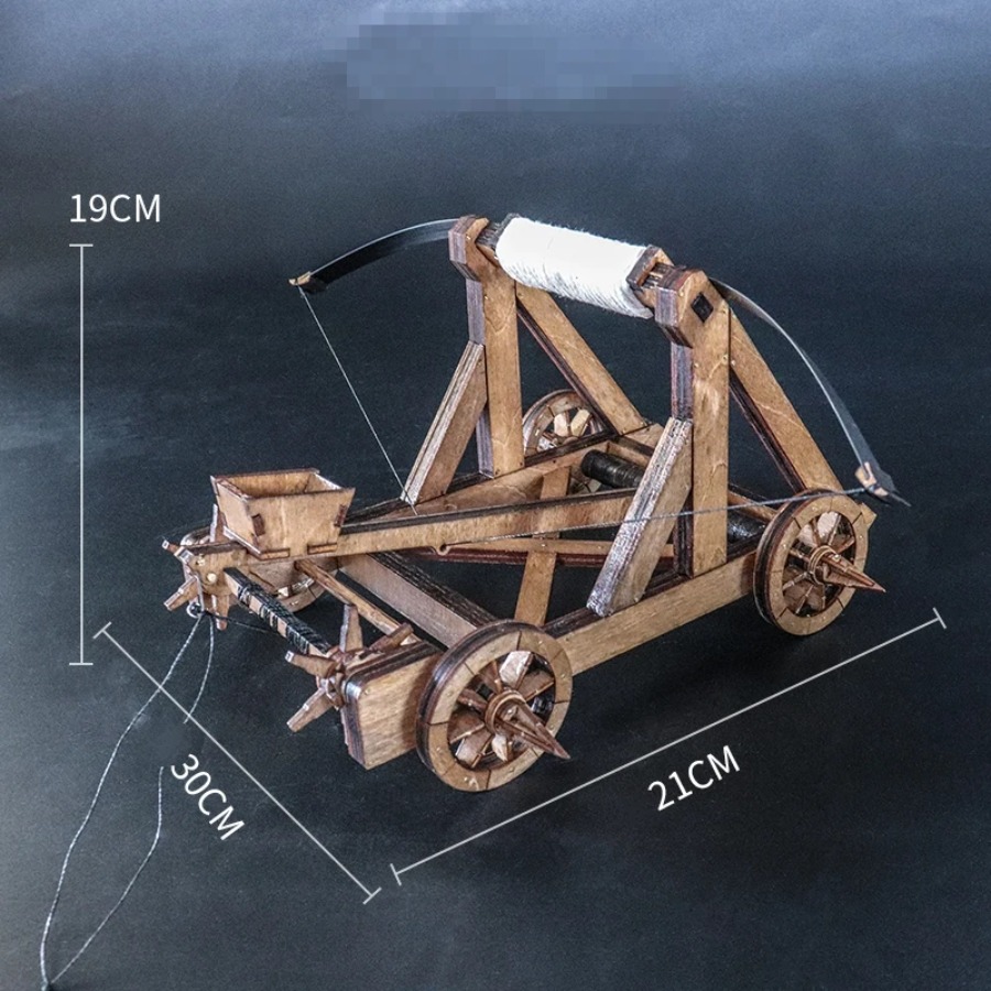 中世の弾性カタパルトモデル古代戦車木製手作りDIY装飾品デス - Home Office Architecture のレビューと価格