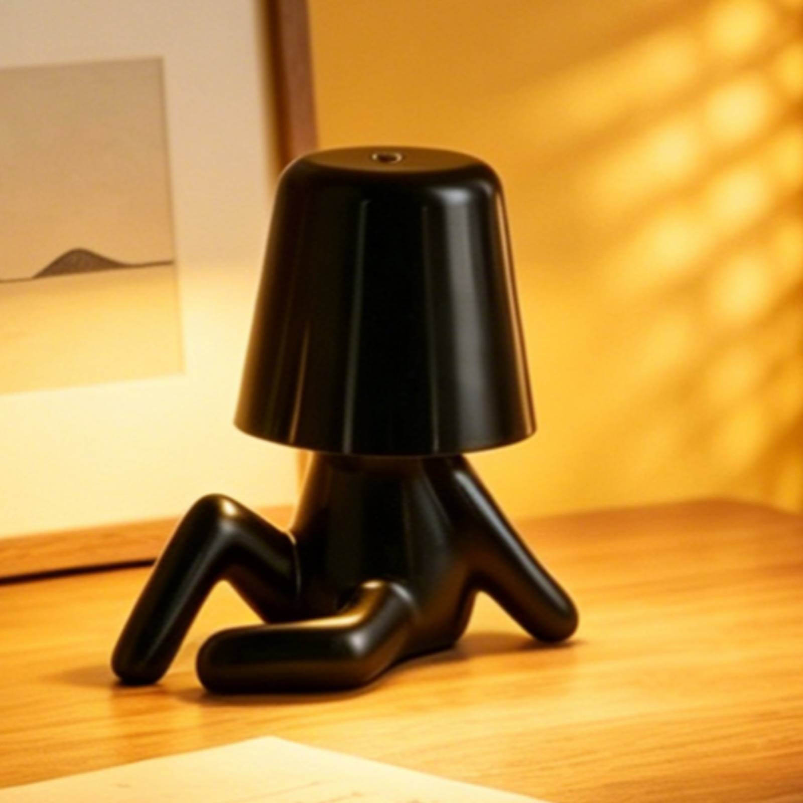 座り姿のフィギュアランプ ABS樹脂製ベッドサイドナイトライ - Home Office Lamp のレビューと価格
