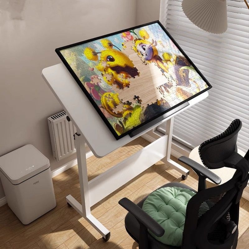 クリエイティブモダン木製折りたたみ式高さ調節可能な描画デスク - Home Office Work Table のレビューと価格