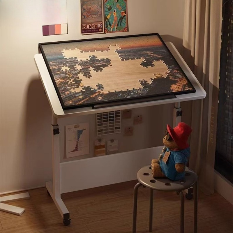 クリエイティブモダン木製折りたたみ式高さ調節可能な描画デスク - Home Office Work Table のレビューと価格