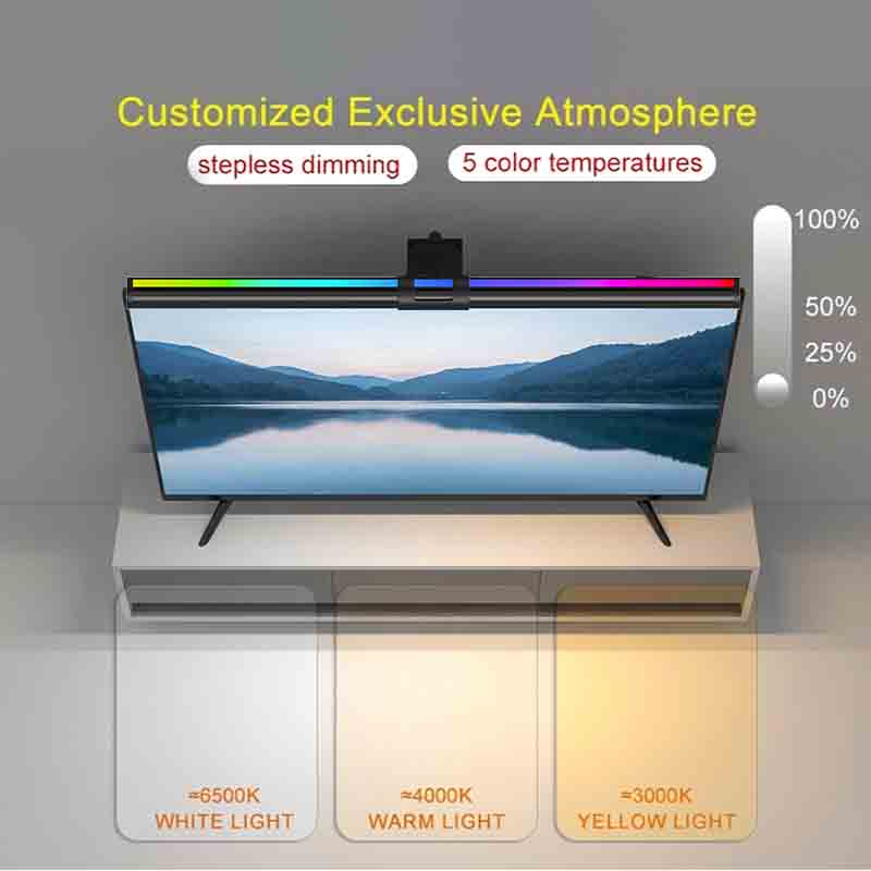 RGB ライト 60/80 センチメートルゲーム雰囲気照明モ - Home Office Programmer のレビューと価格