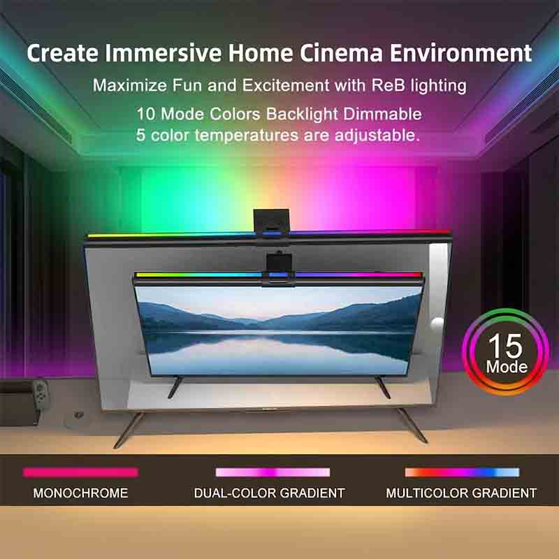 RGB ライト 60/80 センチメートルゲーム雰囲気照明モ - Home Office Programmer のレビューと価格