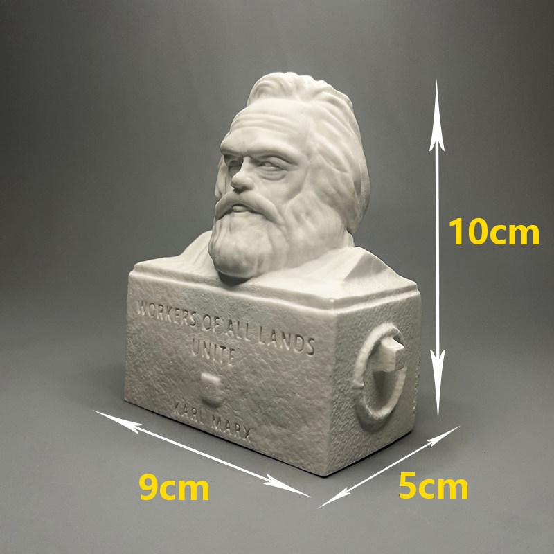 カール・マルクス石膏胸像彫刻デスクトップ装飾品、家庭図書館、 - Home Office And Library のレビューと価格