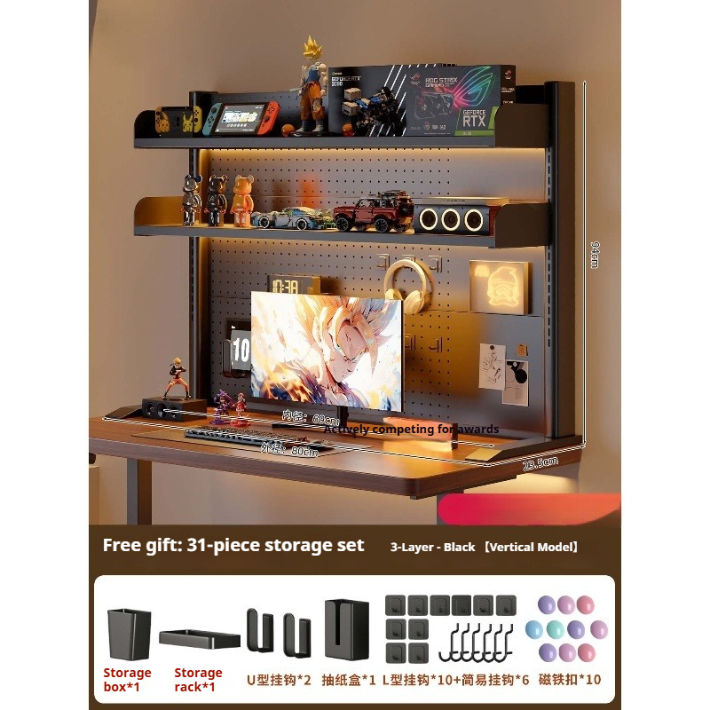 ペグボード付きデスクシェルフ用クランプ式オーガナイザー、調節 - Home Office Work Table のレビューと価格