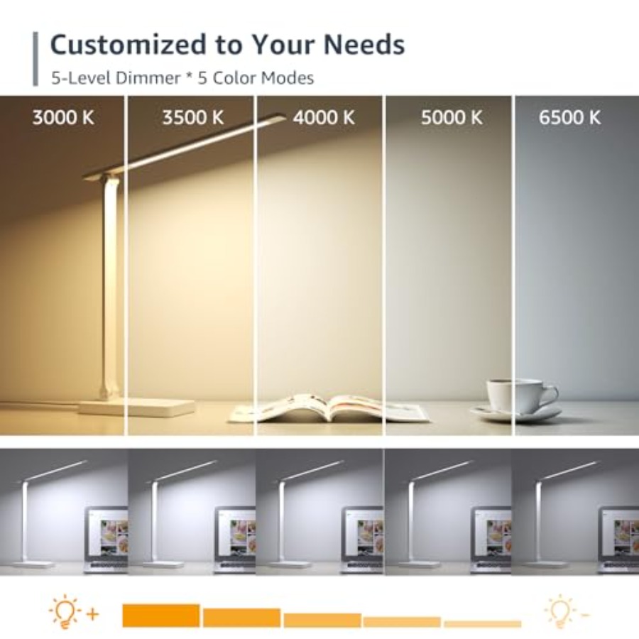 LEDデスクランプ、メタルデスクライト9.5W 800lm、 - Home Office Lamp のレビューと価格