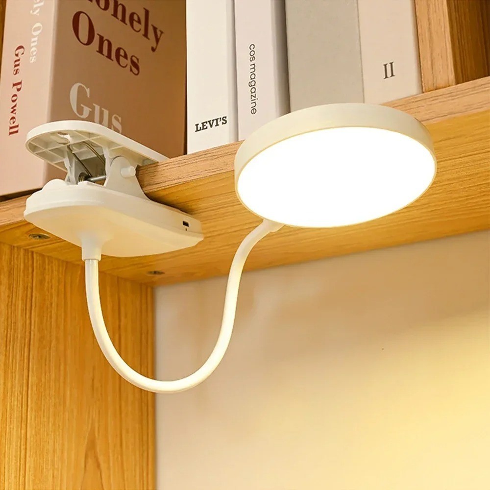ポータブルUSB充電式クリップオンデスクランプ3色温度調節可 - Home Office Lamp のレビューと価格