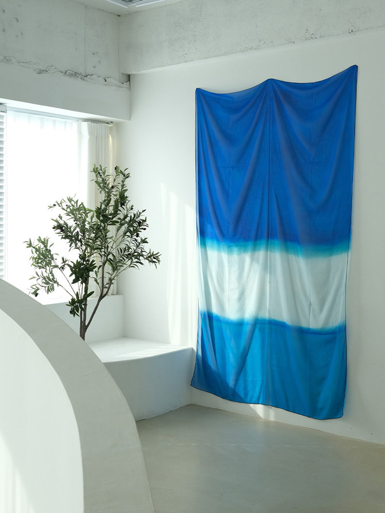 シフォンピンク海辺パターン伝送カーテン写真背景壁掛け布寝室ド - Home Office Backdrop のレビューと価格