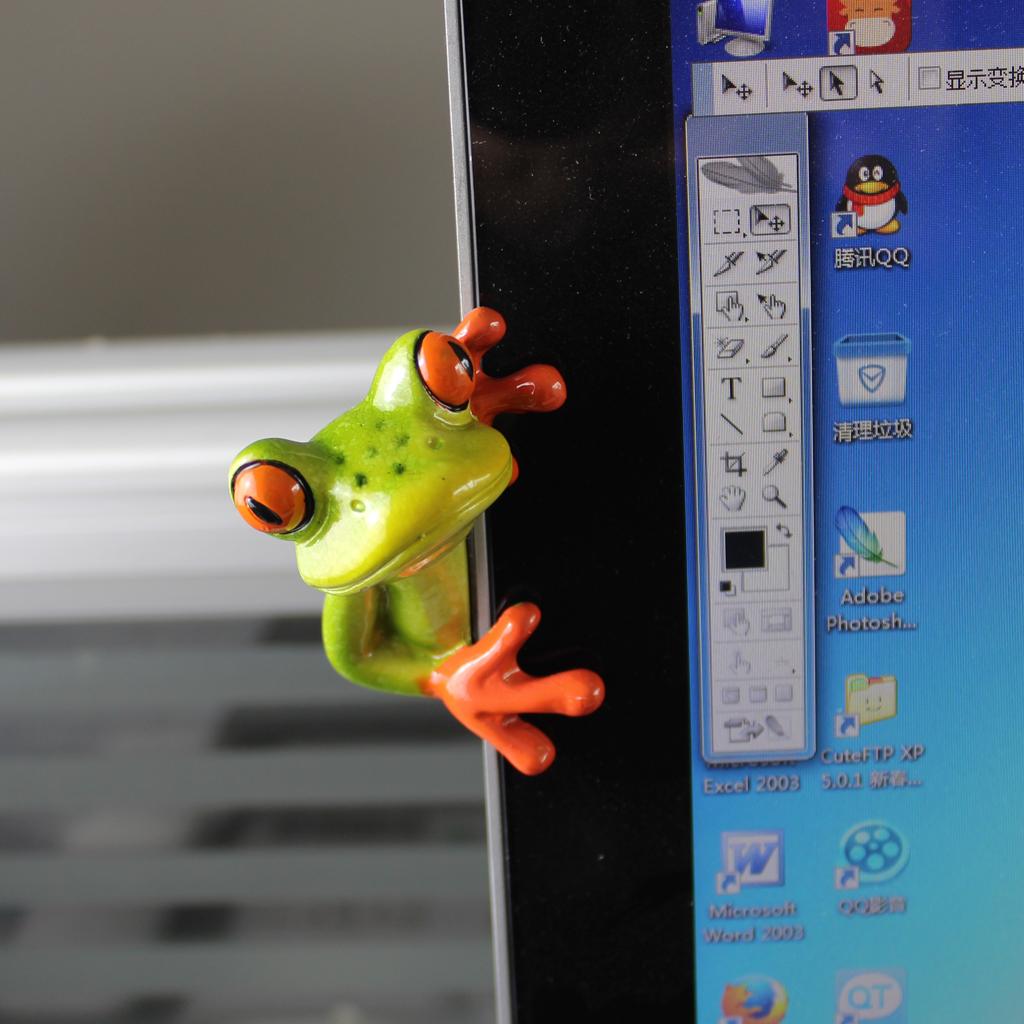 樹脂クリエイティブ3Dクラフトカエルの装飾、オフィスデスク、 - Home Office Programmer のレビューと価格