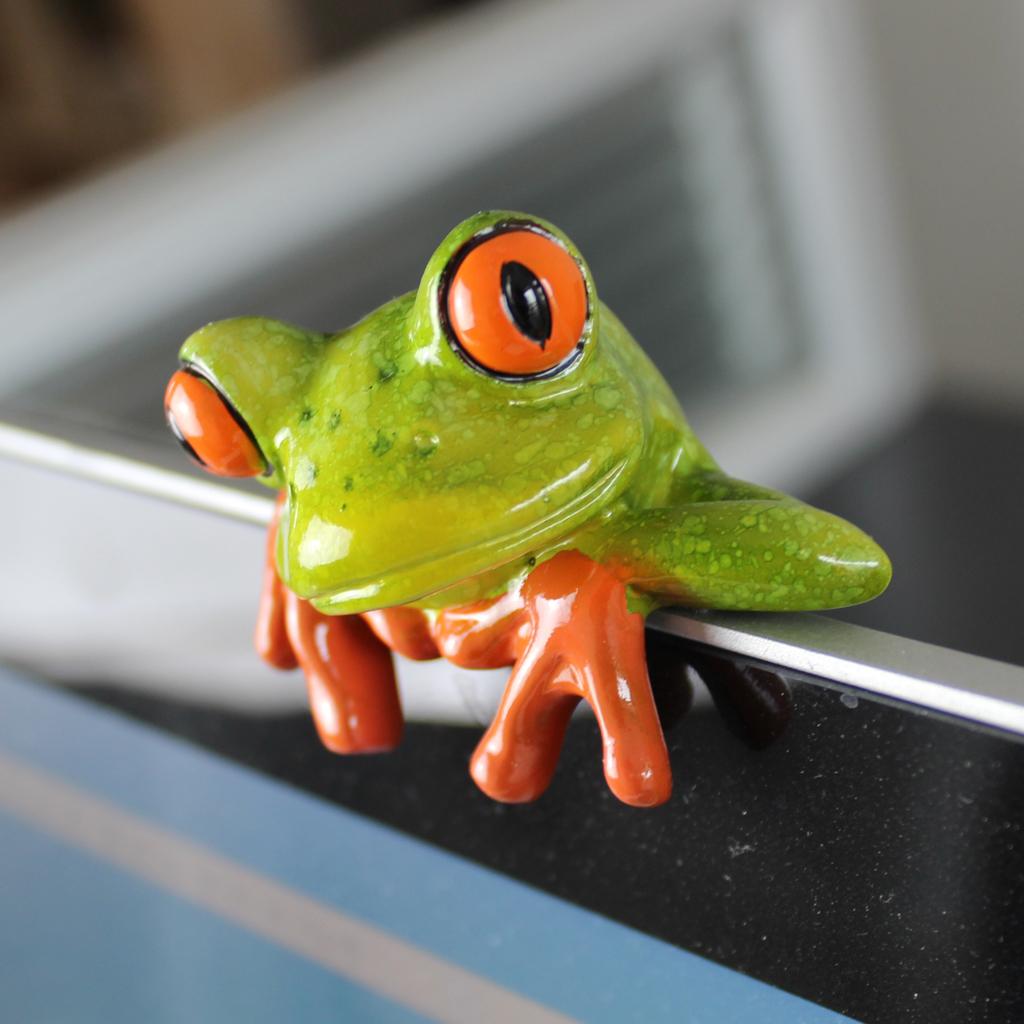 樹脂クリエイティブ3Dクラフトカエルの装飾、オフィスデスク、 - Home Office Programmer のレビューと価格
