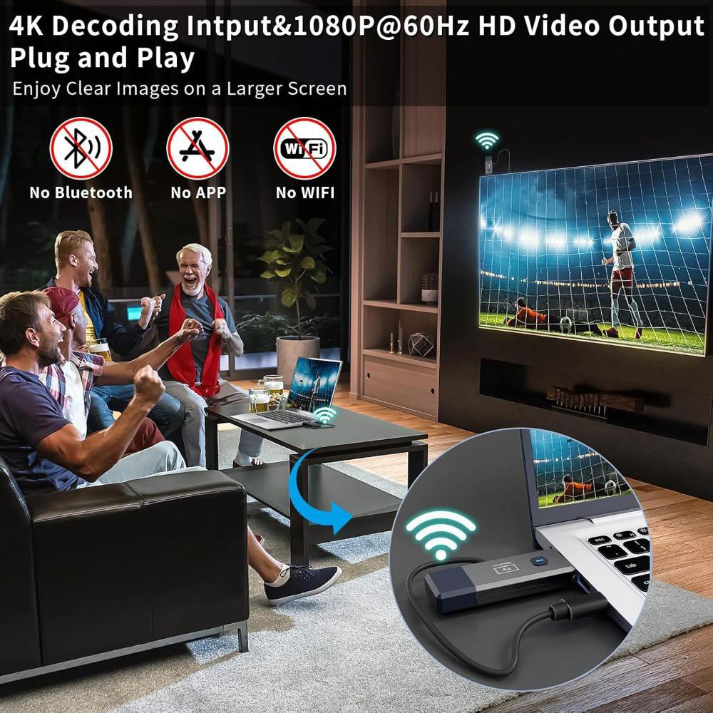 50 メートル長距離 1080P ワイヤレス HDMI 互換 - Home Office Programmer のレビューと価格