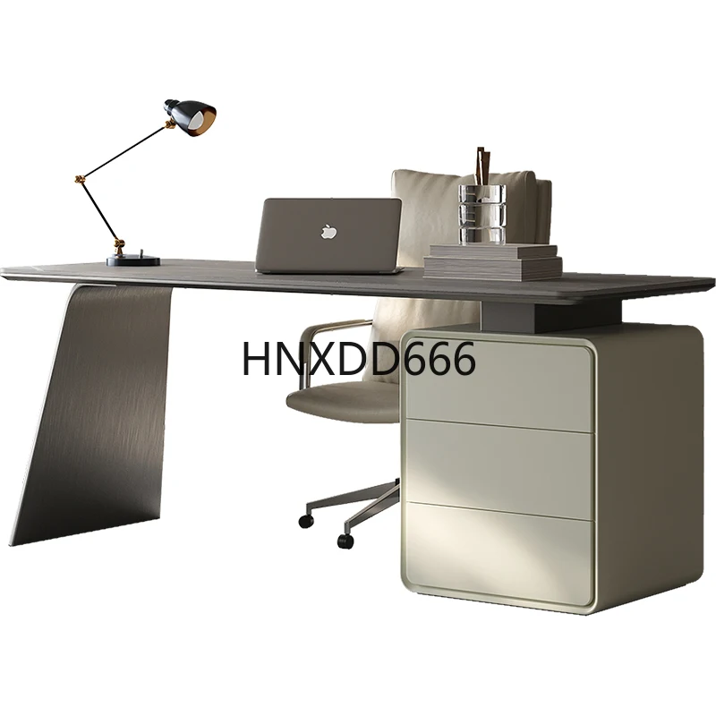 高級感のある岩板製学習用コンピューターデスク 軽量ボスデスク - Home Office Work Table のレビューと価格