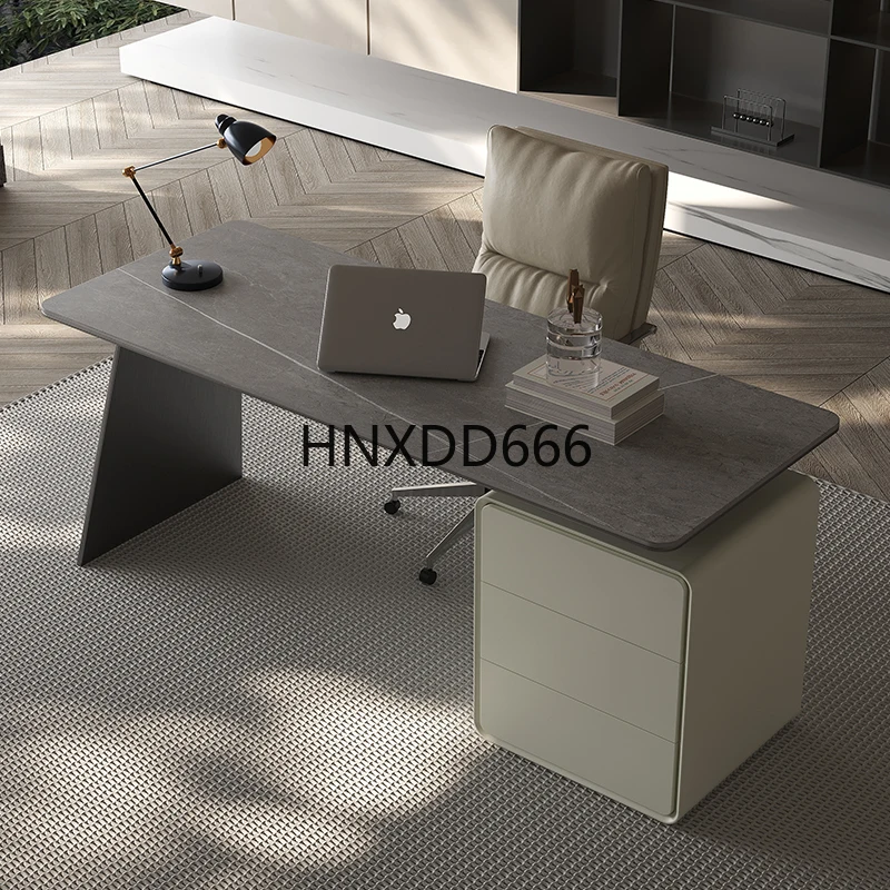 高級感のある岩板製学習用コンピューターデスク 軽量ボスデスク - Home Office Work Table のレビューと価格