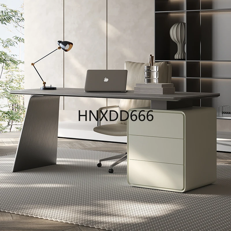 高級感のある岩板製学習用コンピューターデスク 軽量ボスデスク - Home Office Work Table のレビューと価格
