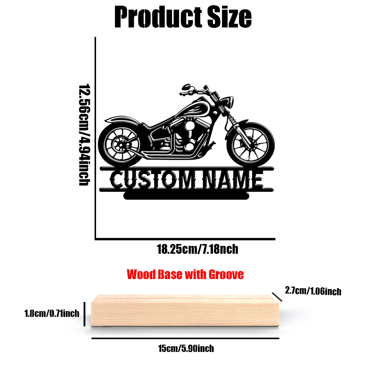 1個入りカスタムネームロードバイク木製ベースメタルアートオー - Home Office Gifts のレビューと価格