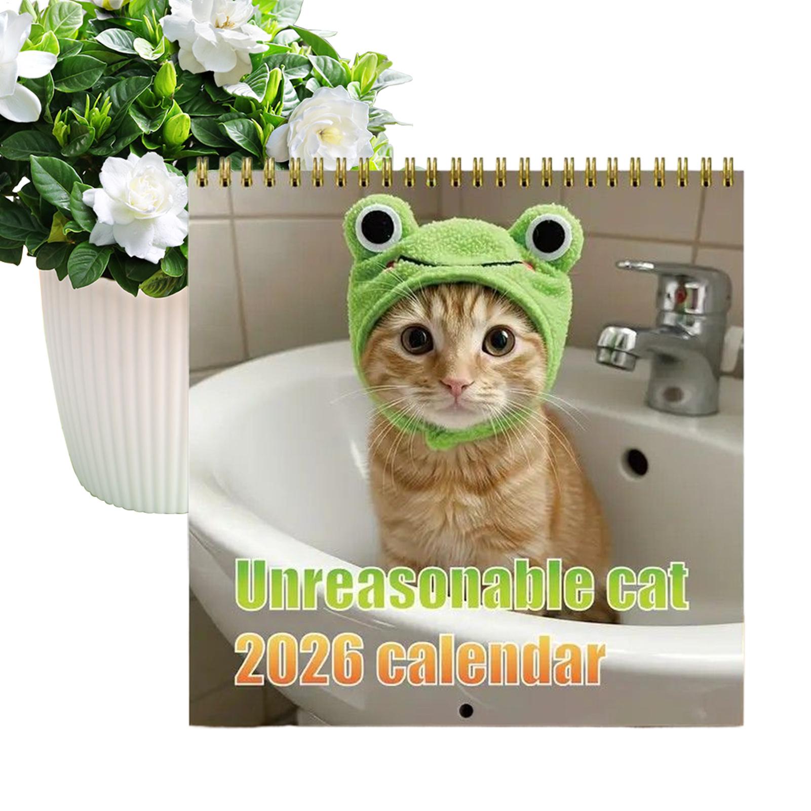 12 か月カレンダー 2026 壁掛け猫カレンダー ホリデー - Home Office Holidays 2026 のレビューと価格