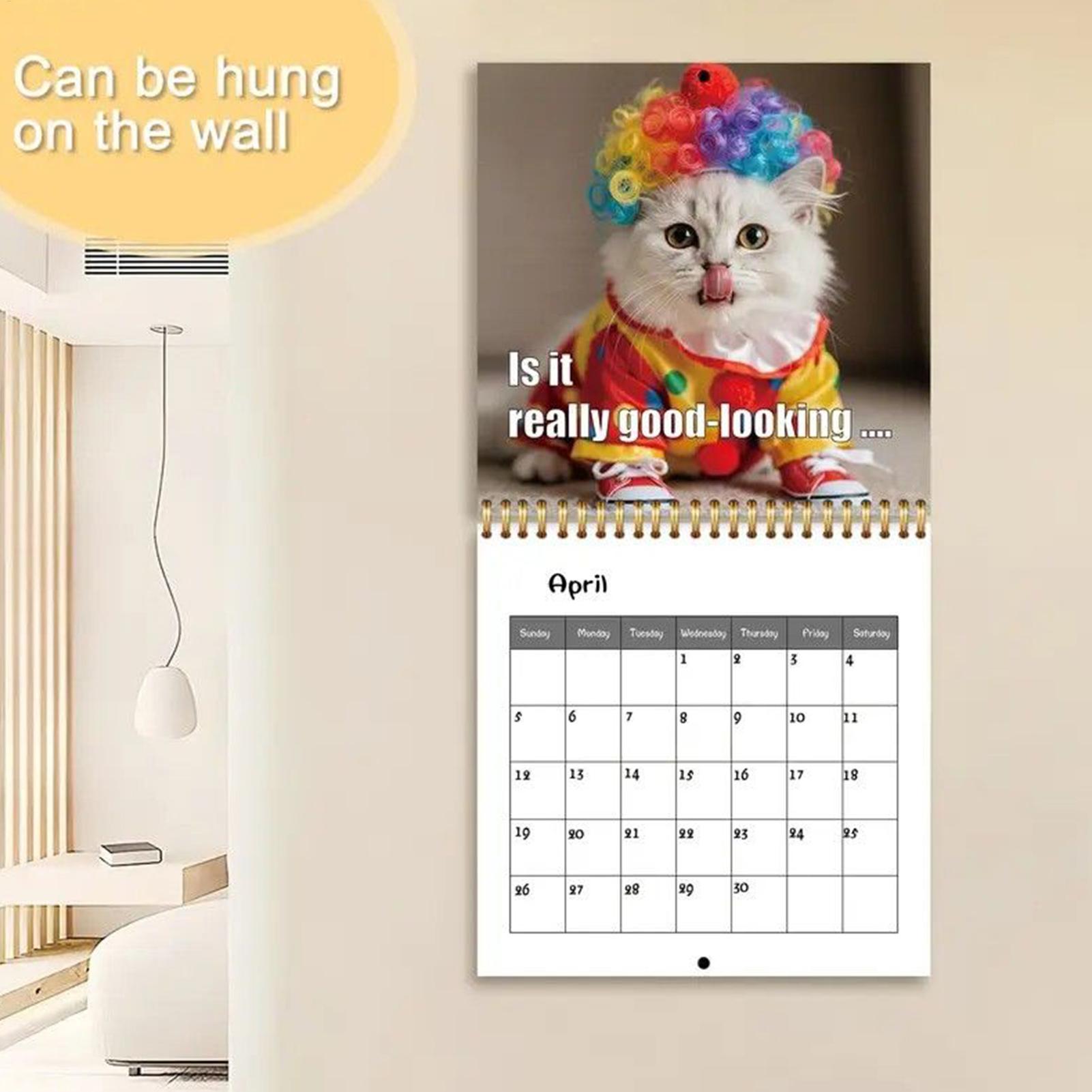 12 か月カレンダー 2026 壁掛け猫カレンダー ホリデー - Home Office Holidays 2026 のレビューと価格